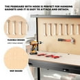 thumbnail image 5 of Trilenars 61-Inch Tool Storage Woodworking Workbenches with Drawers, Garage Workbench, Storage Shelf and Peg Board, 300Lbs Weight Capacity Work Table for Workshop, 5 of 9