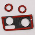 thumbnail image 4 of Ajuste de la cubierta de la perilla de acondicionamiento Abs de fibra de carbono del coche Compatible con Xpander 2022 2023, 4 of 5