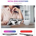 thumbnail image 4 of Allytechgroup Case for Samsung Galaxy A36 5G, Military Grade Protection Shockproof Cover with Metal Rotatable Ring Stand, Magnetic Car Mount Holder Case for Samsung Galaxy A36 5G, Silver, 4 of 6