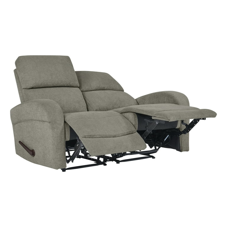 ProLounger Modern Wall Hugger Reclining Loveseat in Warm Gray