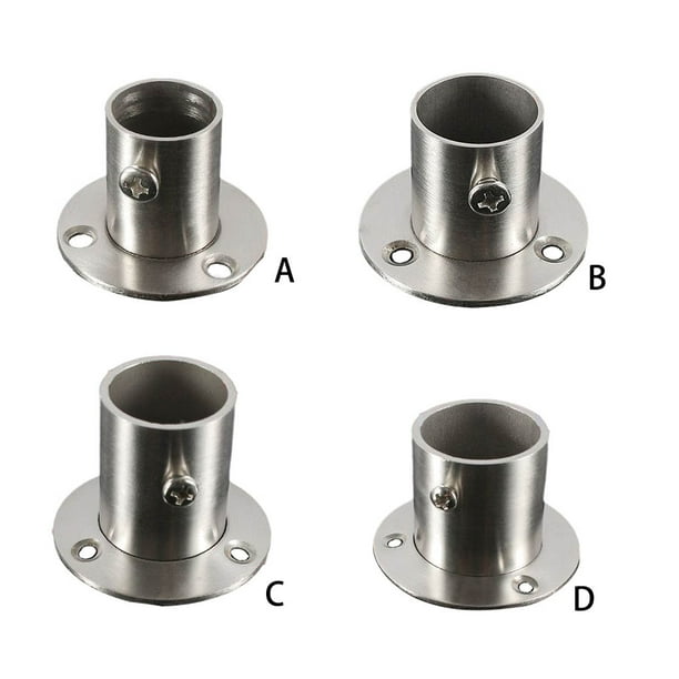 Lot De 4 Supports Tringle Rideau Acier Inoxydable - Fixation Murale Ou Plafond Jusqu'à 120kg