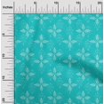 thumbnail image 1 of oneOone Cotton Poplin Fabric Floral Block Print Sewing Fabric BTY 56 Inch Wide, 1 of 4