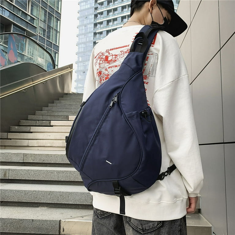 Chest Bag Fashion Hip Hop Crossbody Bag Portable Large Capacity for Work Blue Shoulder Bags for Women Walmart