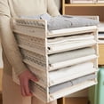 thumbnail image 4 of Plastic Drawer Organizer with Folding Board | Multi-Tier Storage Rack for Clothes, Documents, and Food | Stackable Shelf for Closet, Kitchen, Office and Home Organization, 4 of 6