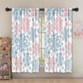 thumbnail image 5 of Blackout Kids Curtains,Blue and Pink Christmas Snowflake Pattern Childrens Insulated Curtains Set Of 2,Bedroom Essentials,Toddler Room Decor 52"x63", 5 of 5