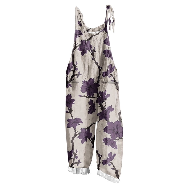 Combinaison Sans Manches à Imprimé Fête de l'Indépendance pour Femmes, Polyester, Décontractée, Deux Poches, Longueur Régulière, Lavage à la Main, pour Sorties d'Été Ou Tenue de Maison