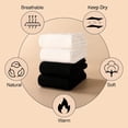 thumbnail image 5 of YooGuoGuo 2 Pairs Warm Leg Warmers, Women's Winter Over Knee High Footless Socks Knit Warm Long Leg Warmers, 5 of 7