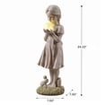 thumbnail image 2 of Hi-Line Gift Ltd. Girl Holding Bubble Lighted Garden Statue Solar Powered LEDs, 2 of 4
