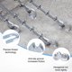 thumbnail image 2 of Uxcell 20-Pack Abrazaderas de Cable, Clip de Cable de Acero al Carbono M3, Sujetador de Perno en U, 2 of 6