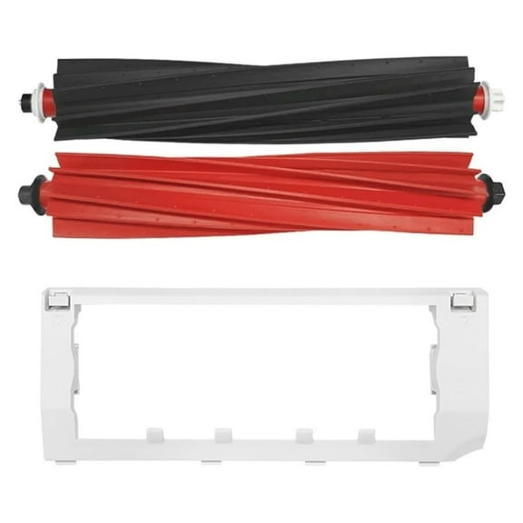 MPXBM Spare Rubber Roller Brush, Main Brush Cover, Compatible for Roborock Qrevo Master / V20, Robot Vacuum Cleaner Replacement Part(Set a)