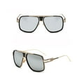 thumbnail image 2 of Men Fashion Sunglasses Shades Gold Frame Classic Square Style GM Mirror, 2 of 7