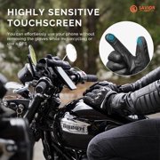 Savior Heated Mens Motorcycle Gloves, Riding Off-Road Extreme Sports Mittens Black XS-3XL