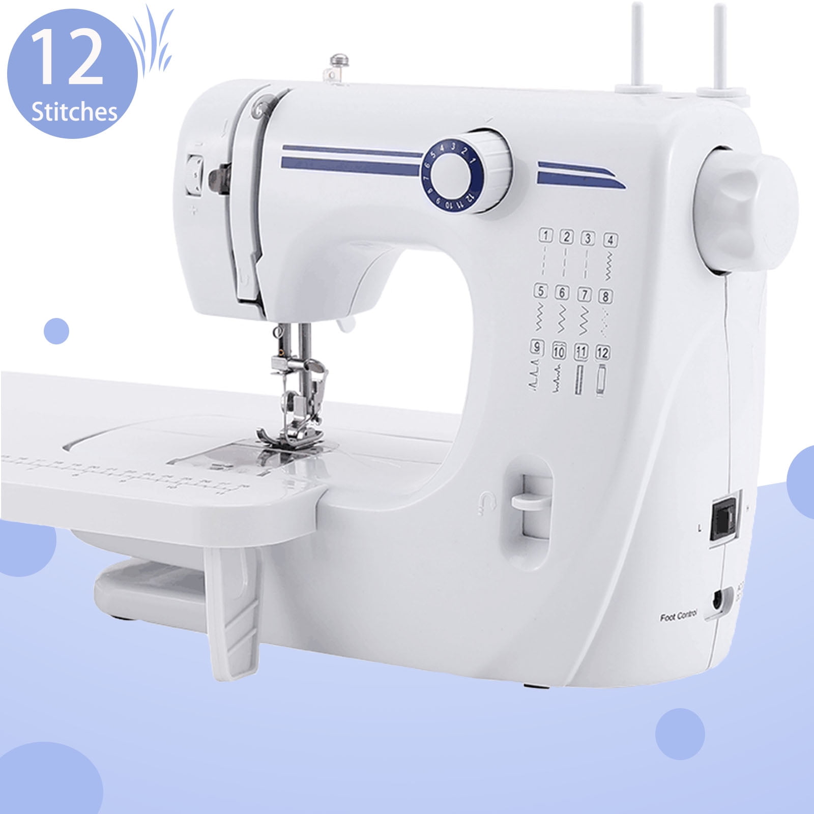 VIFERR 12 Stitches Sewing Machine MultiFunctional Portable Sewing