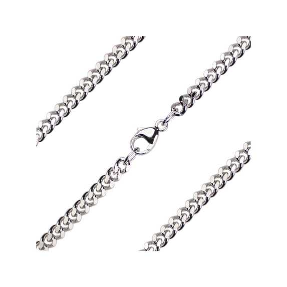 24 inch Sterling Silver Heavy Curb Chain