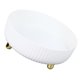thumbnail image 2 of Bandeja giratoria de 360 grados para almacenamiento, gran capacidad, elegante, organizador para especias de cocina, frutas, cosméticos, color blanco., 2 of 14