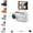 White, variant on Pomya 4K Action Camera with Flip Screen, Magnetic Wearable POV Body Cam, Mini Thumb Camera with Dual Battery, Wireless App Control, Helmet Mount for Sports Vlog Cycling(blue)