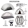 thumbnail image 3 of Tienda de campaña Naturehike Mongar impermeable para 2 personas y 3 estaciones, 3 of 6