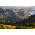 thumbnail image 2 of Jaynes Gallery 24x17 Black Ornate Wood Framed with Double Matting Museum Art Print Titled - USA-Colorado-Uncompahgre National Forest Rainstorm over Pinnacle Ridge in autumn, 2 of 4