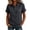 A-Black, variant on Tqcoqu Womens Cotton Linen Button Down Shirts,Casual Short Sleeve Solid Summer Blouses Tops with Pocket,Black Women's M-XXXL