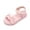 Pink, variant on WMTBSRSWToddler Girls Buckle Sandals Open Toe Flat Slide Kids with Adjustable Back Strap Beach Slippers Summer Beach Slippers with Flower