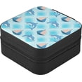 thumbnail image 3 of SKYSONIC Dolphin Leather Jewelry Box,Portable Mini Jewelry Case Traveling Jewelry Organizer for Rings Necklaces Bracelets Earrings, 3 of 7