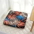 thumbnail image 3 of Tropical Plant Inspired Tatami Mat - Thick & Supportive Floor Cushion with Palm Leaf Design, 3 of 5