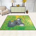 thumbnail image 3 of Dreamtimes Lightweight Soft Area Rugs 63 x 48 in, Koala Hanging On Eucalyptus Branch Floor Mat for Kids Playing Room Hardwood Floor Living Room Nursery Rugs, 5'3" x 4', 3 of 6