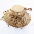 thumbnail image 5 of Womens Summer Dress Hat Wide Leaf Flower Bridal Shower Hat Sun Hats Beach Hat, 5 of 6
