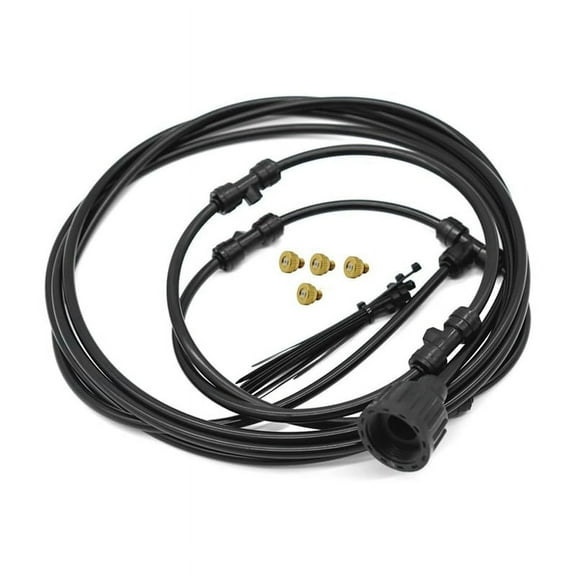 Outdoor Misting Fan Kit, Ring 9.8FT (3Meter) Misting Line for Cooling System, for Cool-Ing Outdoor(Black)