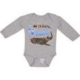 thumbnail image 3 of Inktastic Whale, Hello Cute Whale Shark with Bubbles Boys or Girls Long Sleeve Baby Bodysuit, 3 of 5