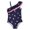 Blue, variant on KYAIGUO Girls One Piece Swimsuits Toddler Girls Sleeveless Irregular One-Piece Swimsuit Ruffle Swimwear for Kids 5-12 Years Old