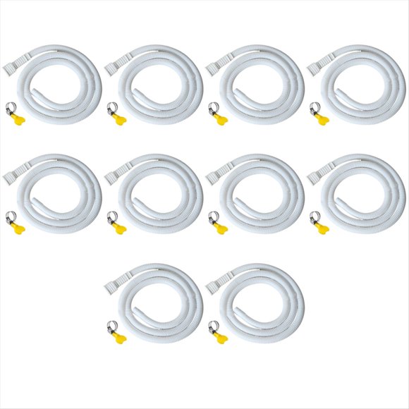 Dehumidifier Drain Hose, Portable Air Conditioner Drain Hose, Indoor Dehumidifier Drain Hose, Hose Accessories,10 set x Drain,White