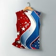 thumbnail image 5 of American Flag Tanks American Flag Tank Tops for Women Womens Red White Blue Tank 4th of July Women Top Women's Casual Independence Day Sleeveless Round Neck Tops, 5 of 5