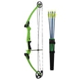 thumbnail image 2 of Genesis Archery Left-Handed Compound Bow Archery Kit, Green (2 Pack), 2 of 9