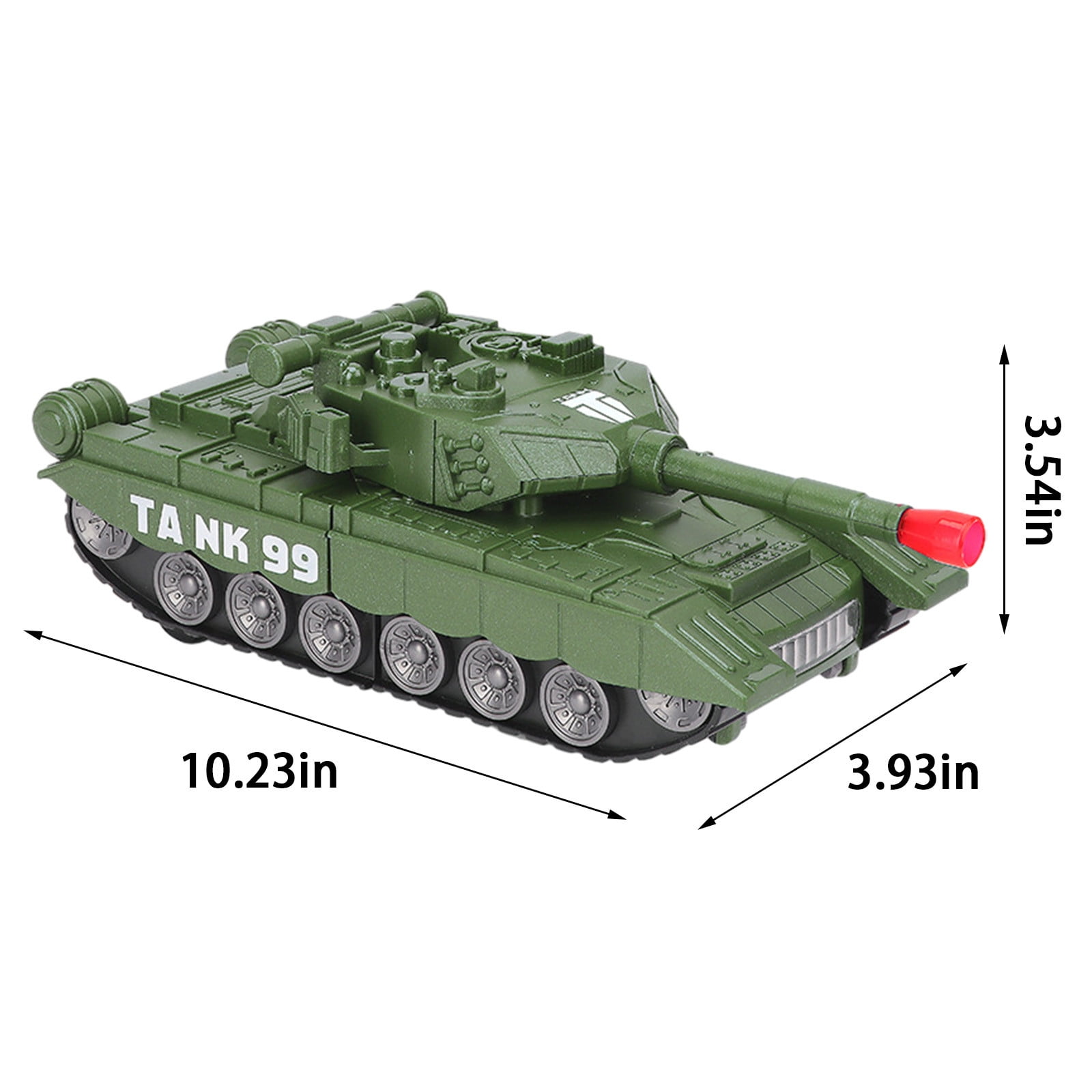 Fufafayo Universal Deformation Tank CarToy, Transforming Robot Vehicle with Light and Sound, Simulation Model Glow in The Dark, Tracked Wheels Motorized Action Figure for BoysKidsGift