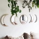 thumbnail image 1 of 5 pcs Natural Decor Acrylic Moonphase Mirrors Home Interior Design Wooden Moon Phase Mirror Bohemian Wall Decoration, 1 of 4