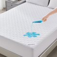 thumbnail image 1 of Protector de colchón BEDLORE, impermeable, tamaño completo, blanco, 1 of 7