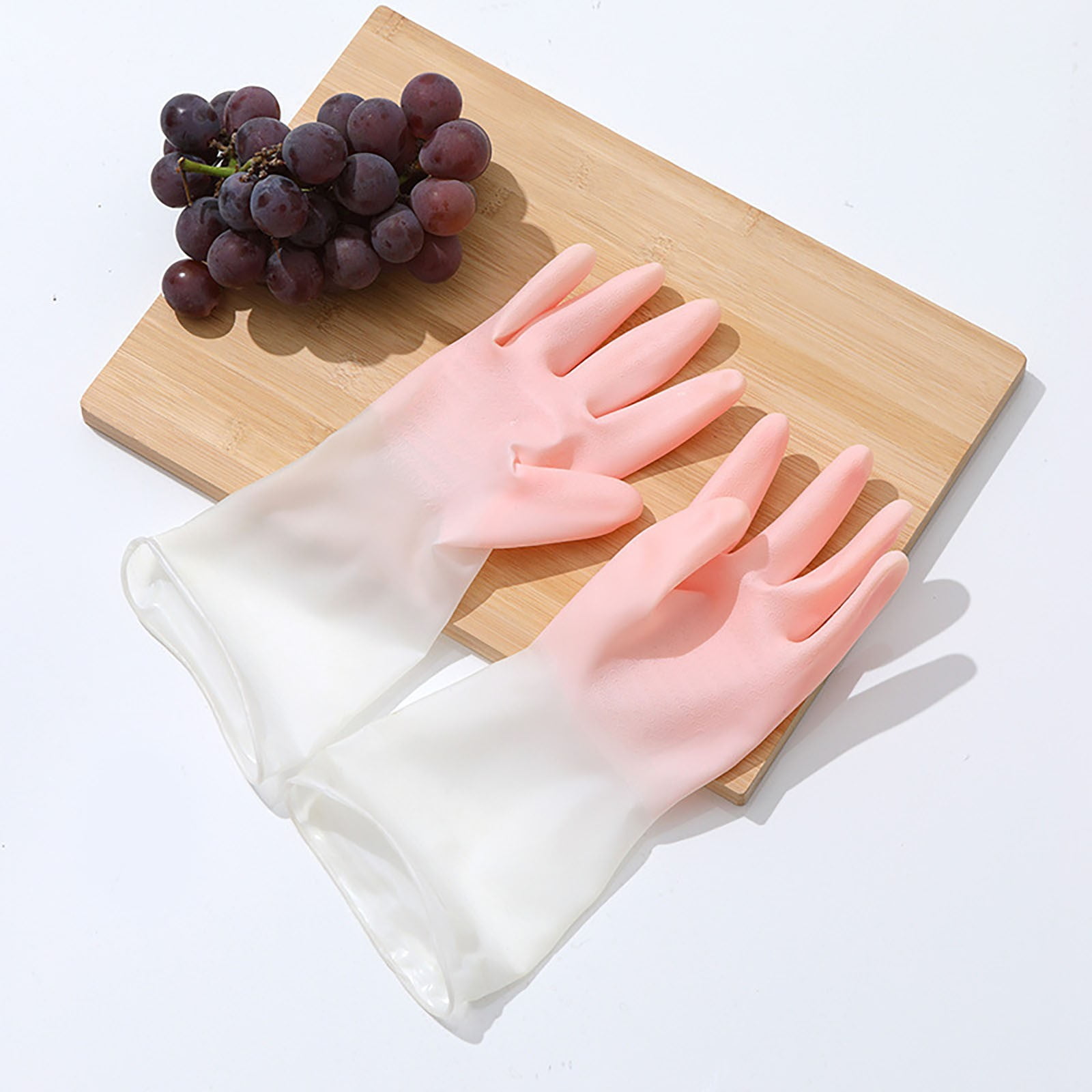 Guvpev Dishwashing Rubber Gloves for Cleaning Household Gloves , Non Latex and Fit Your Hands