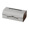 thumbnail image 1 of Funda para caja de pañuelos de piel sintética, organizador clásico multiusos Gris, 1 of 9