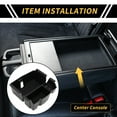 thumbnail image 2 of Bandejas organizadoras del consola central Unique Bargains para Jeep Wrangler JL JLU 2018-2022 Bandeja insertada para almacenamiento en el reposabrazos Plástico Negro, 2 of 6