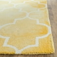 thumbnail image 4 of Safavieh Dip Dye Calanthe Geometric Wool Area Rug, Gold/Ivory, 6' x 9', 4 of 9