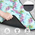 thumbnail image 3 of Cauagu Dragonfly Floral Pattern Car Floor Mat Set of 4,Car Carpet Mats Car Mats with Anti-Slip Backing & Driver Heel Pad Universal Fit for Cars/Trucks/SUV/Vans, 3 of 6