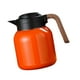 thumbnail image 5 of Cafetera térmica de acero inoxidable, tetera, 1200 ml, práctica jarra térmica Naranja, 5 of 9