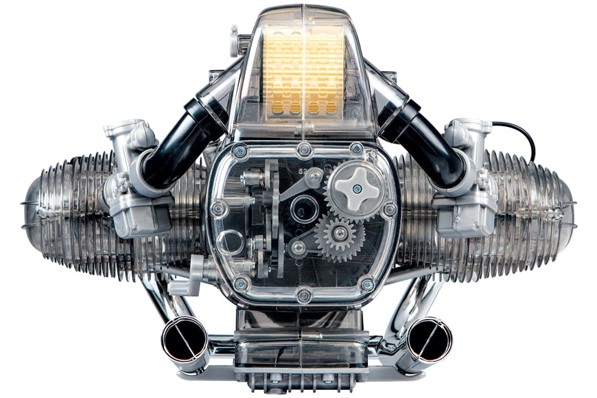 BMW R/90-S Flat Twin Engine Model Kit with Collector's Manual