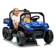 thumbnail image 1 of CazToi 24V 4WD Kids Dump Truck Remote Control All Terrain 2 Seater Ride On Car, 1 of 8