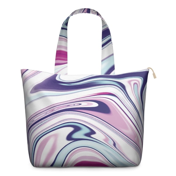 22 Inch Oversized Travel Bag Lightweight Canvas Weekender Duffel with Multi Pockets, Animal Print