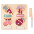 thumbnail image 1 of Juguetes de tablero de rompecabezas, de reconocimiento de y verduras, juguetes Montessori para niños y niñas J, 1 of 9
