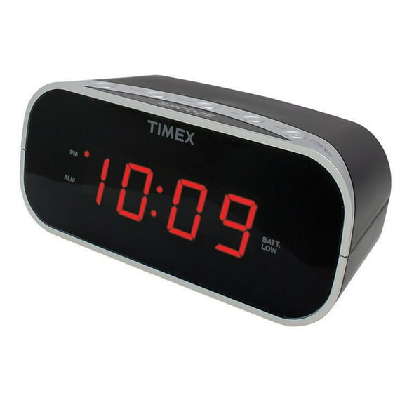 Timex Alarm Clock with 0.7" Red Display, TIMEX T121BXC