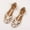 Beige, variant on Women's Casual Woven T-Strap Flat Sandals with Open Toe & Non-Slip Rubber Outsole for Comfortable Outdoor & Indoor Wear Coffee