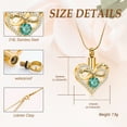 thumbnail image 2 of Infinity Heart Urn Necklaces for Ashes for Women Stainless Steel Cremation Jewelry Memorial Keepsake Pendant for Ash Holder, 2 of 6